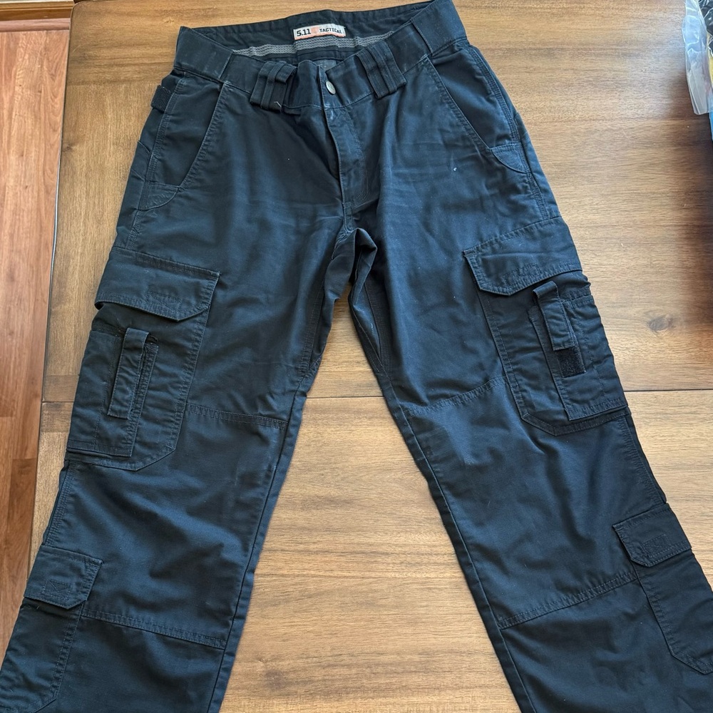 5.11 Tactical Black Women's Cargo Pants with Multiple Pockets